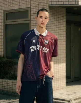 Printed Short Sleeve Polo Shirt