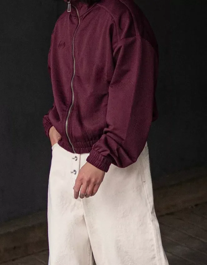 Printed Sweatshirt with Zip Printed Sweatshirt with Zip