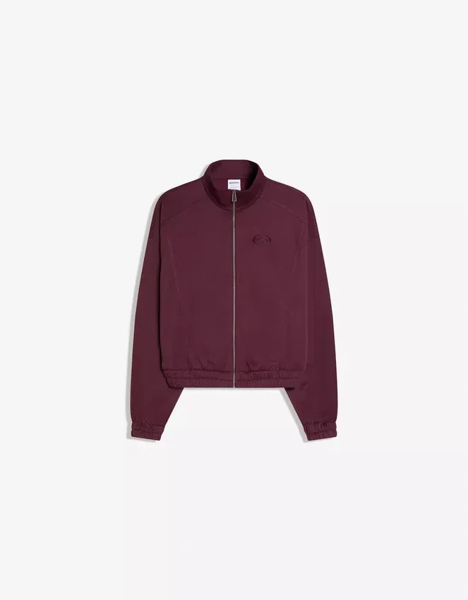 Printed Sweatshirt with Zip Printed Sweatshirt with Zip