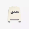 Printed Terry-Effect Sweater