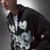 Printed Zip-Up Hoodie – Sweatshirts & Hoodies