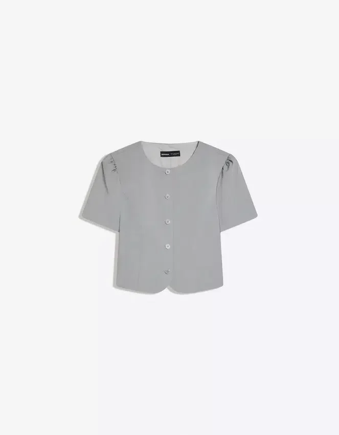 Puff Sleeve Short Sleeve Blazer – Jackets and Trench Puff Sleeve Short Sleeve Blazer – Jackets and Trench