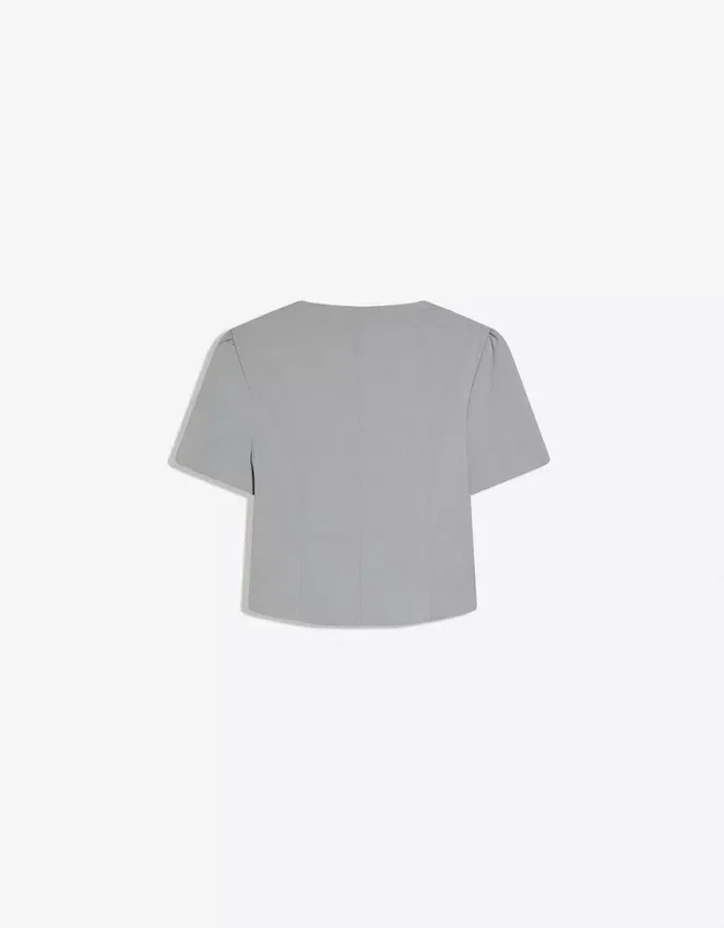Puff Sleeve Short Sleeve Blazer – Jackets and Trench Puff Sleeve Short Sleeve Blazer – Jackets and Trench