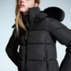 Puffer Water Repellent Jacket with Fur Hood – Jackets and Trench