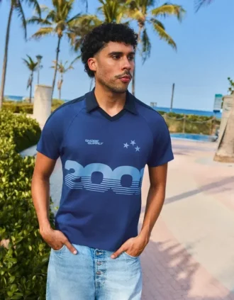 Retro Print Polo Shirt – Bershka Lovers Retro Print Polo Shirt – Bershka Lovers