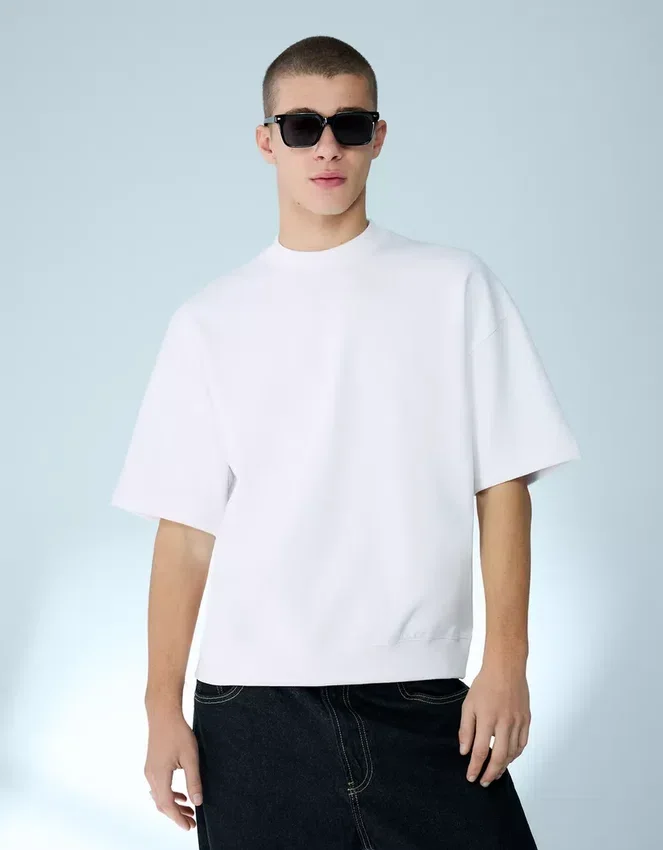 Ribbed Plush Short Sleeve T-Shirt – T-Shirts and Polo Shirts Ribbed Plush Short Sleeve T-Shirt – T-Shirts and Polo Shirts