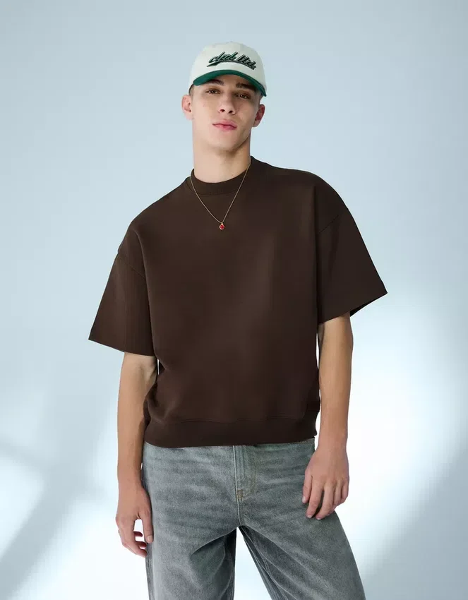 Ribbed Plush Short Sleeve T-Shirt – T-Shirts and Polo Shirts Ribbed Plush Short Sleeve T-Shirt – T-Shirts and Polo Shirts