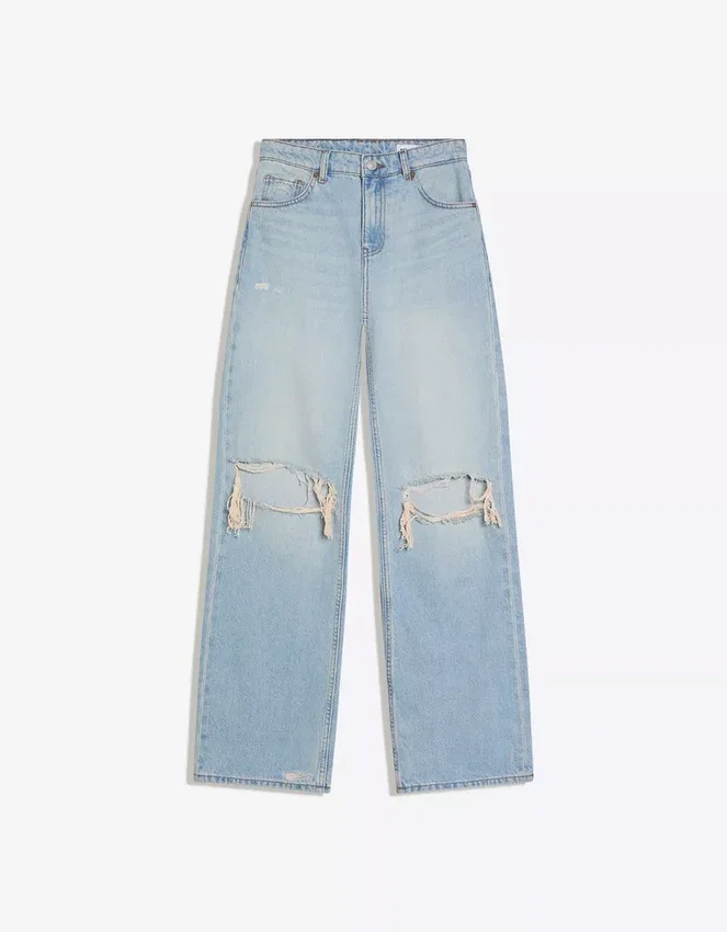 Ripped High-Waist Wide-Leg Jeans Ripped High-Waist Wide-Leg Jeans
