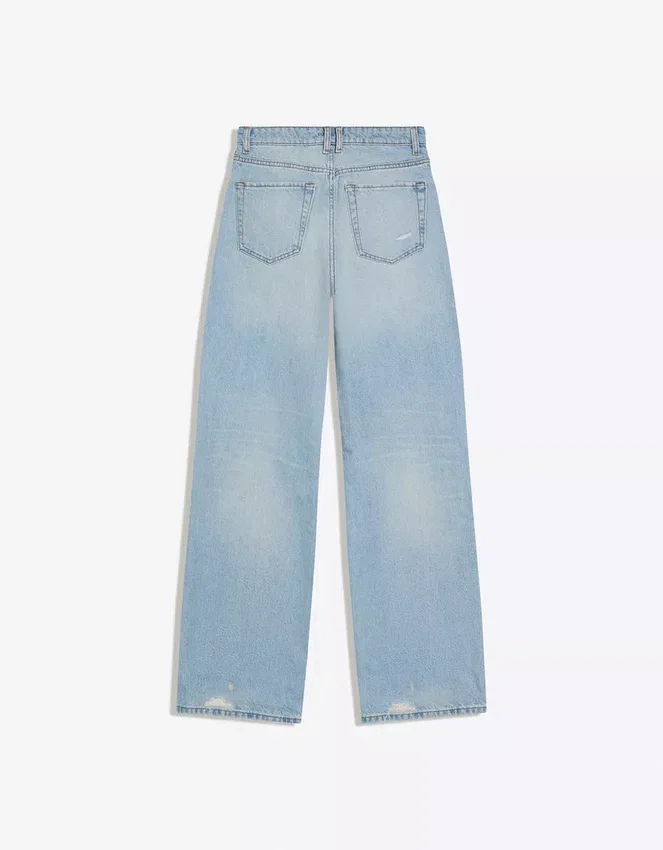 Ripped High-Waist Wide-Leg Jeans Ripped High-Waist Wide-Leg Jeans