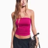Ruched Bandeau Top – Tops and Bodysuits