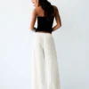 Rustic Wide-Leg Trousers with Pleats Rustic Wide-Leg Trousers with Pleats