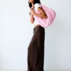 Rustic Wide-Leg Trousers with Pleats Rustic Wide-Leg Trousers with Pleats