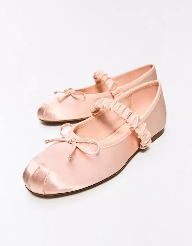 Sateen Ballerina Flat – Women Sateen Ballerina Flat – Women