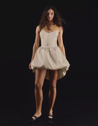 Satin Bustier Dress