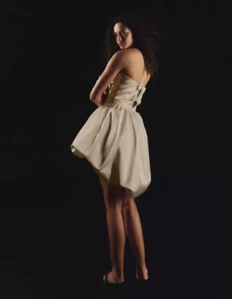 Satin Bustier Dress