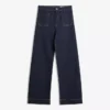 Seamless High-Waist Wide-Leg Jeans with Pockets – Pants – Women