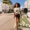 Sequinned Mini Shorts