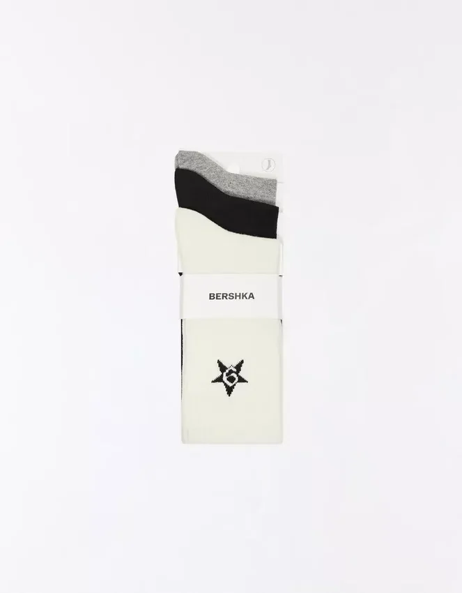 Set of 3 Star Socks – Accessories Set of 3 Star Socks – Accessories