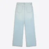 Shimmery High-Waist Straight-Leg Jeans