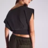 Short Sleeve Asymmetric Print T-Shirt