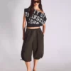 Short Sleeve Asymmetric Print T-Shirt