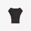 Short Sleeve Asymmetric Print T-Shirt