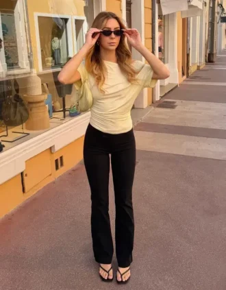 Short Sleeve Asymmetric T-Shirt