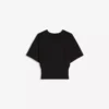 Short Sleeve Corset Waist T-Shirt