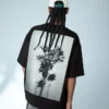 Short Sleeve Plush T-Shirt with Print – T-Shirts and Polo Shirts