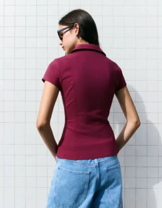 Short Sleeve Shirt with Zip Short Sleeve Shirt with Zip