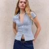 Short Sleeve Shirt with Zip – Shirts and Blouses