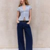 Short Sleeve Shirt with Zip – Shirts and Blouses