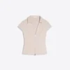 Short Sleeve Shirt with Zip – Women
