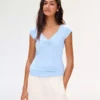 Short Sleeve T-Shirt with Gathering – Women