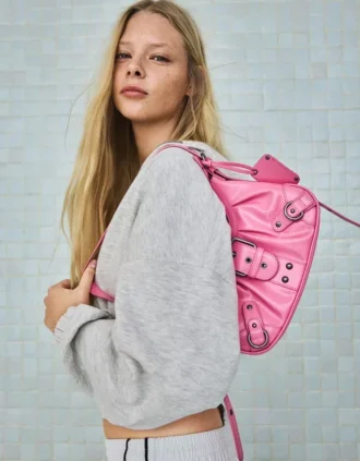 Shoulder Bag with Buckle