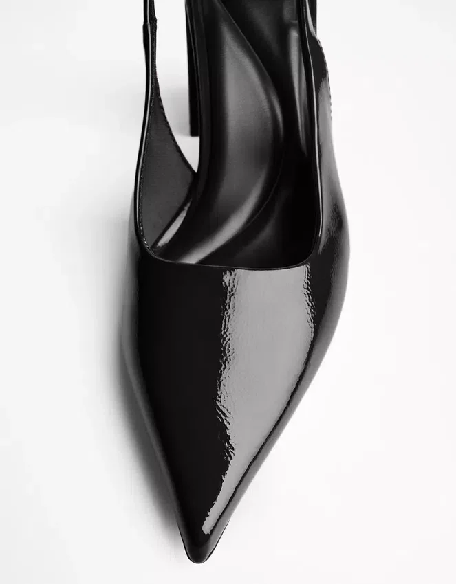Slingback Block Heel Shoe – Shoes Slingback Block Heel Shoe – Shoes