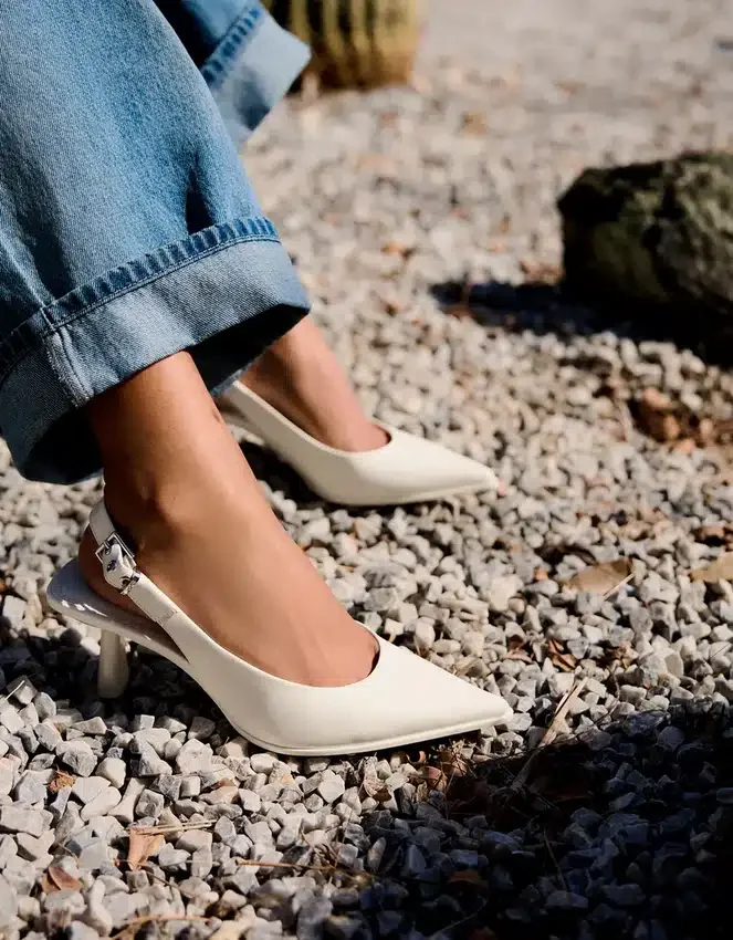 Slingback Kitten-Heel Shoes – Heeled Shoes Slingback Kitten-Heel Shoes – Heeled Shoes