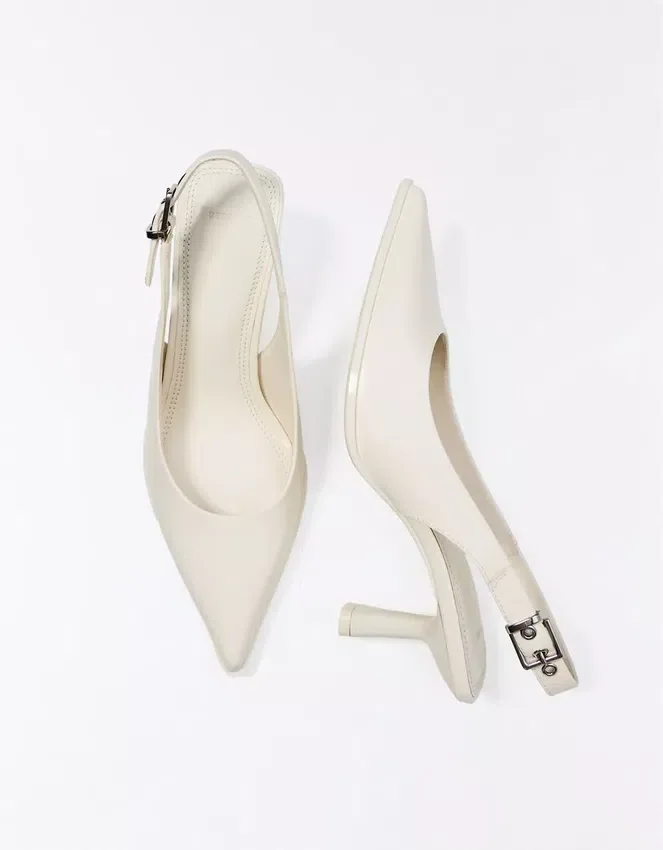 Slingback Kitten-Heel Shoes – Heeled Shoes Slingback Kitten-Heel Shoes – Heeled Shoes