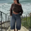 Rustic Openwork Sweater