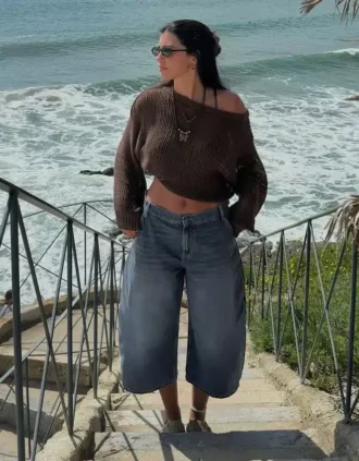 Rustic Openwork Sweater