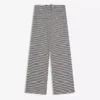 Straight-Leg Striped Print Trousers – Pants Straight-Leg Striped Print Trousers – Pants