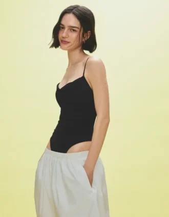 Strappy Draped Bodysuit