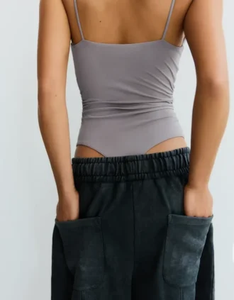 Strappy Draped Bodysuit