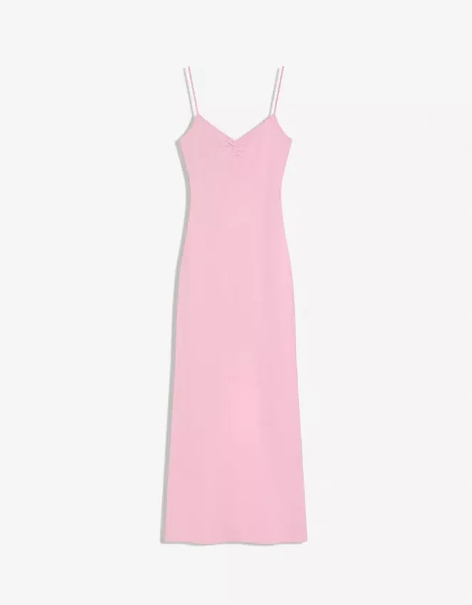 Strappy Shirred Midi Dress – Dresses and Jumpsuits Strappy Shirred Midi Dress – Dresses and Jumpsuits