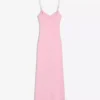 Strappy Shirred Midi Dress – Dresses and Jumpsuits Strappy Shirred Midi Dress – Dresses and Jumpsuits