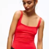 Strappy Square-Neck Bodysuit