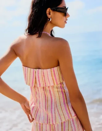 Striped Bandeau Top Striped Bandeau Top