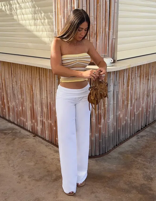 Striped Bandeau Top – #Bershkastyle – Women Striped Bandeau Top – #Bershkastyle – Women