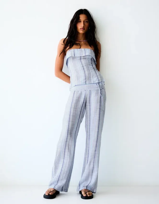 Striped Bandeau Top – Women Striped Bandeau Top – Women