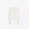 Striped Crew Neck Button-Up Jacket – Sweaters and Cardigans Striped Crew Neck Button-Up Jacket – Sweaters and Cardigans
